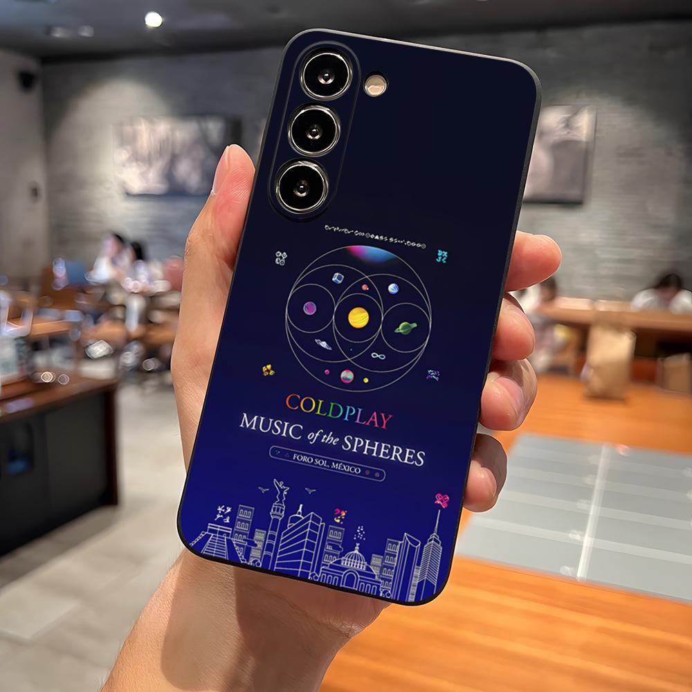 Moon Music Coldplay Band Phone Case For Samsung S26 S24 Ultra S25 S23 Fe S22 S20 S21 Plus A16 A54 A34 A53 Back Cover