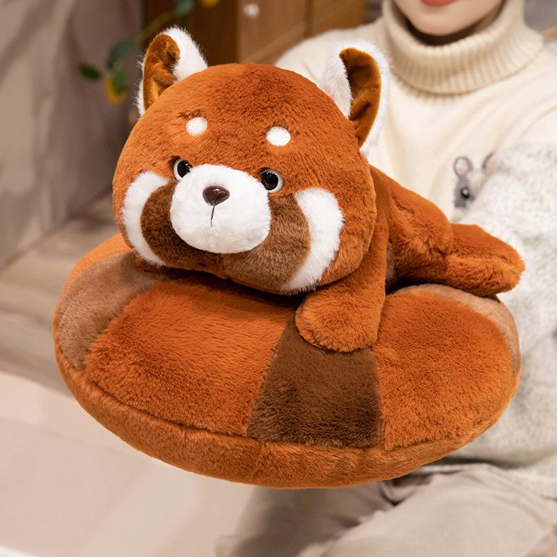 Donut Red Panda Pillow Plush Toy Doll Red Panda Doll Children's Company Soothing Ragdoll