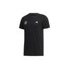 T Shirts Men's Black Crew Neck Moderate Straight Fit FU6219