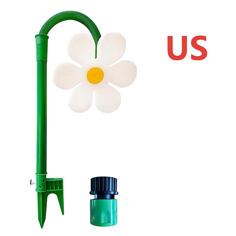 Crazy Sprinkler Crazy Dancing Flower Water Sprinklers Funny 360° Rotating Sun Flower Dancing Lawn Sprinkler