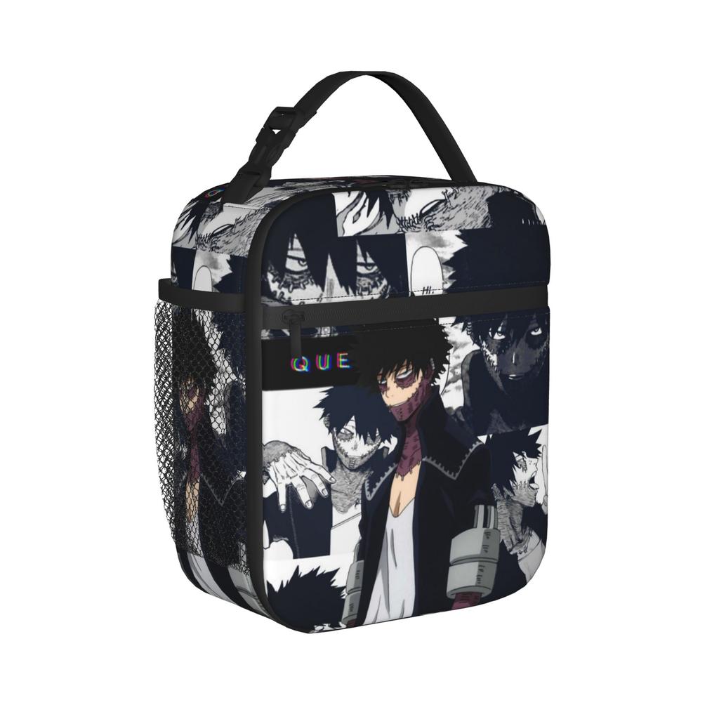 Anime Insulated Lunch Bag Cooler Bag Reusable,Meal Container MHA Large Lunch Box Tote Food Handbags Work Travel