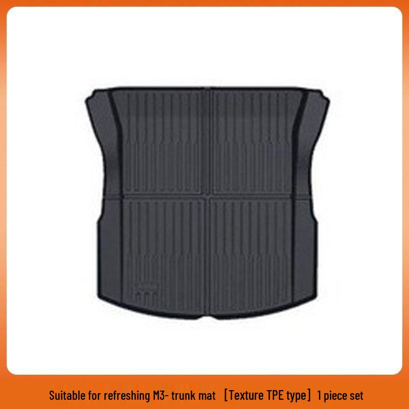 Tesla Model 3/Y Front & Rear Waterproof Trunk Mats - Original TPE Texture Accessories