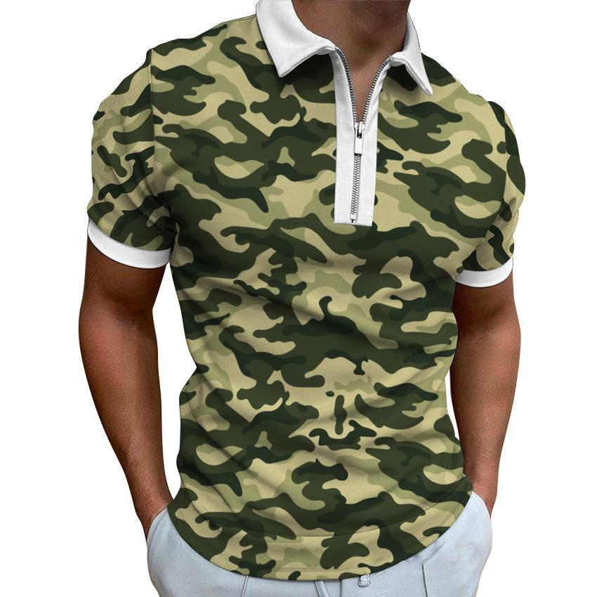 Modern short-sleeve polo shirt, casual and comfy daily wear.