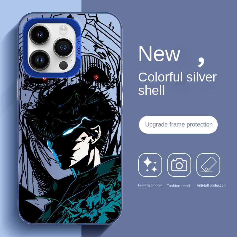 Custodia per Telefono Anime Solos Levelings per Samsung Galaxy S26 S25 S24 S23 S22 S21 S20 Note20 FE Ultra Edge Plus 4G 5G Anti Caduta Opaca