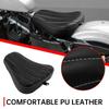 For Harley Sportster 48 XL1200X 72 XL1200V 10-15 Motorcycle Front Driver Seat Cushion Black PU Leather Stitch Pad Accessories