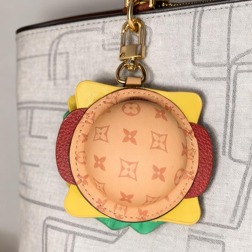 New Mini Hamburger Gift Box Versatile Platinum Key Bag Earphone Bag Box Pendant Jewelry Bag