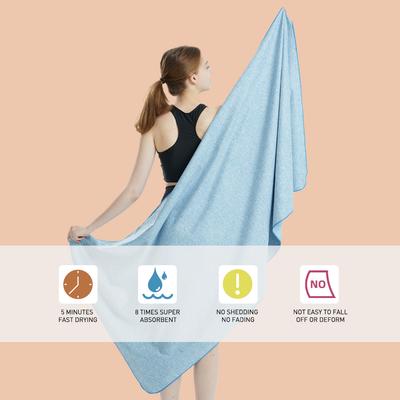 Quick Dry Gym Towel Silver ION OdorFree Absorbent Fiber Fast Drying Workout Gear for Body Sweat Working Out Towels