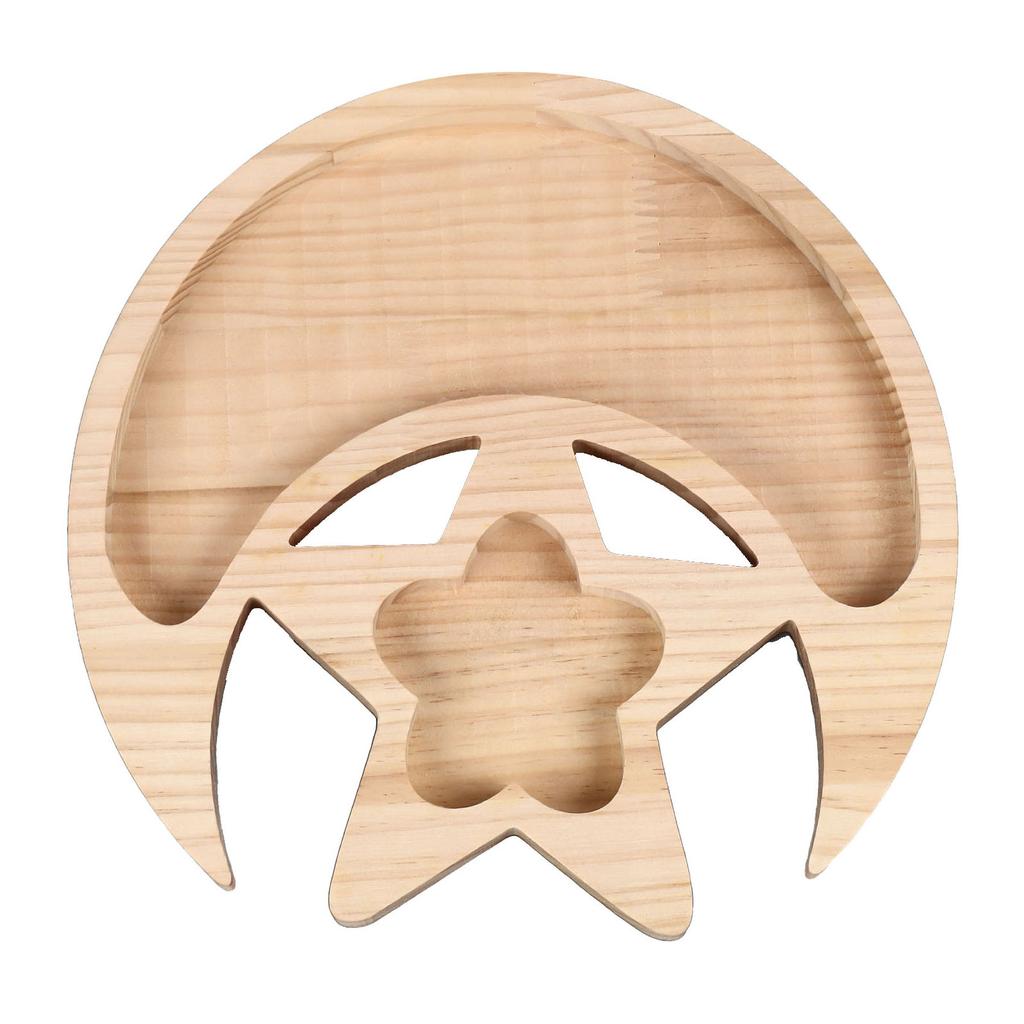 Wooden Crystal Tray Decorative Multifunctional Crystal Holder Display Dish for Stones Essential Oil Jewelry