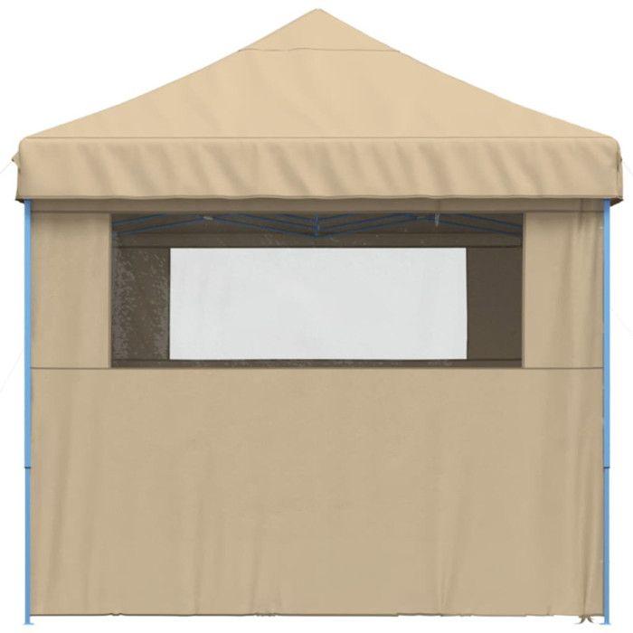 VidaXL Tente de réception pliable escamotable avec 4 parois latérales, tente, tente à auvent, auvent de gazebo 4004951