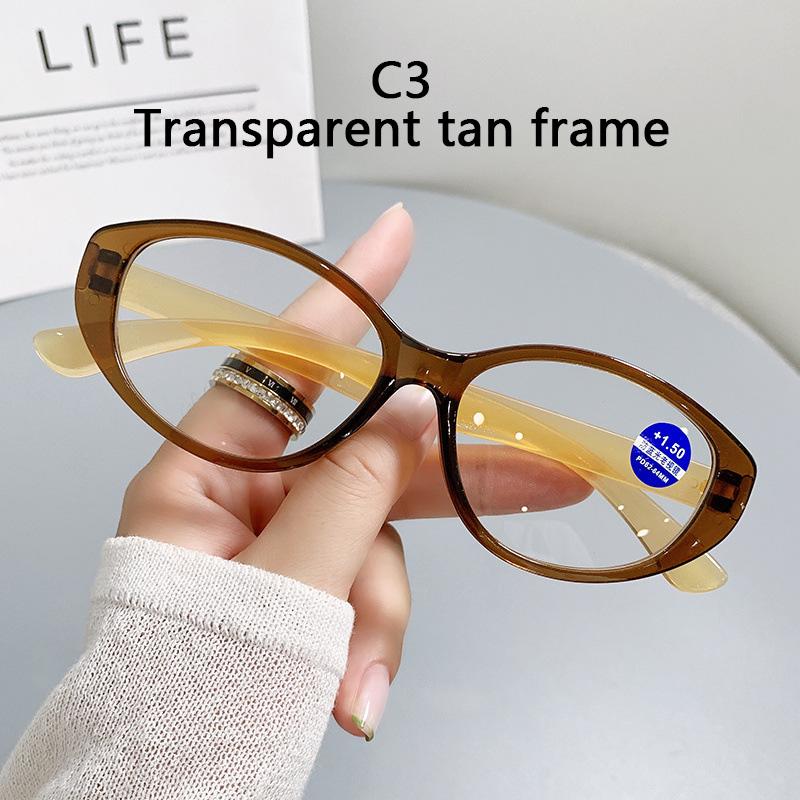 

Cat Eye Reading Glasses Women Anti Blue Light Oval Frame Computer Eyewear Presbyopic Diopter Ladies 1