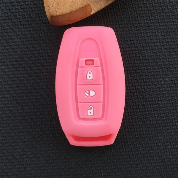Silicone Car Fob Key Case Rubber Protector Cover Shell Holder Accessories for Tata Storme Aria Safari India 3 Buttons Remote