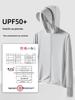 Unisex UPF50+ Cooling Ice Silk Sun Protection Jacket with Detachable Brim for Outdoor Cycling