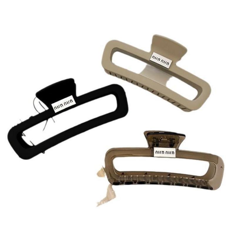 Hochwertige Brief-Matt-Haarspange für Frauen mit dickem Haar, Große Haiklammer-Haarspange für Hinterkopf-Dutt, Stirnband