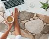 Protective Mat Desk Pad Table Tabletop Stones Mosaic 100X50 Cm
