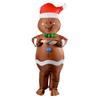 Christmas New Party Gingerbread Man Inflatable Costume Festive Carnival Cosplay Show Costume Doll Makeup