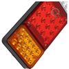 2 Pieces 12V LED Truck Trailer Tail Lights Rear Lamp 44 LED for Isuzu Elf NPR NKR NHR NRR FSR FRR GMC W Series