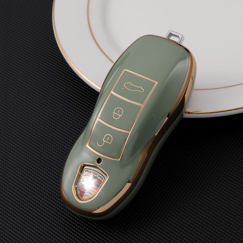 Porsche TPU Key Case for Macan, Cayenne, Panamera, 911 Models (Shell)