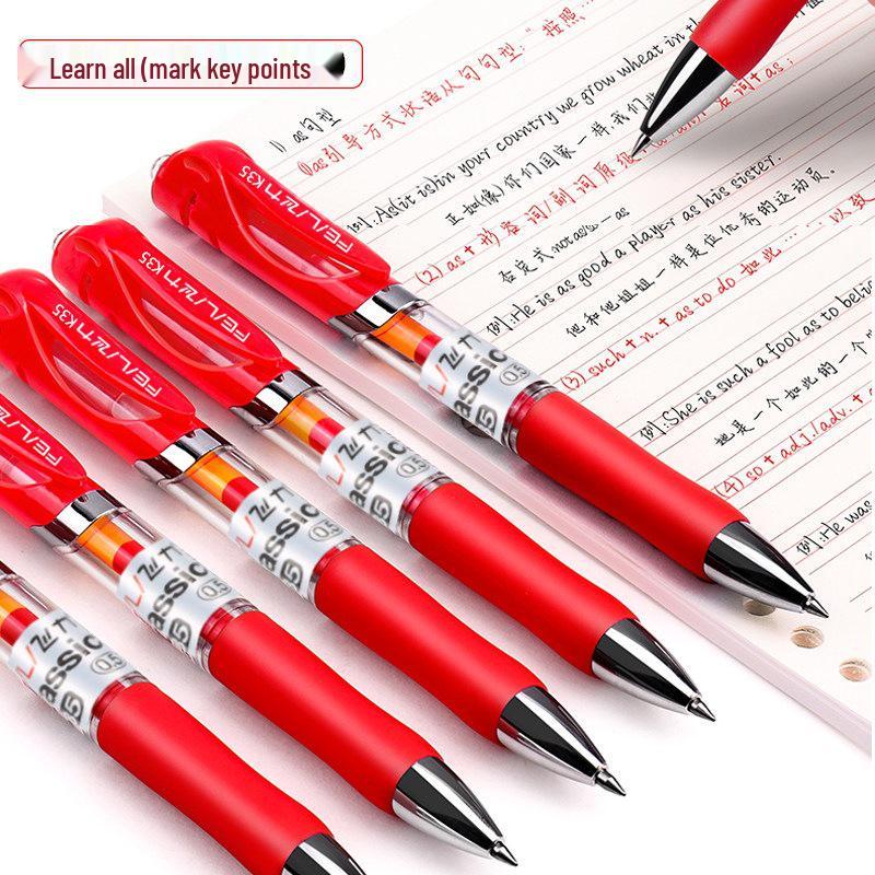 Student and Teacher Red Pen 0.5mm: Ideal for Marking Homework and Tests