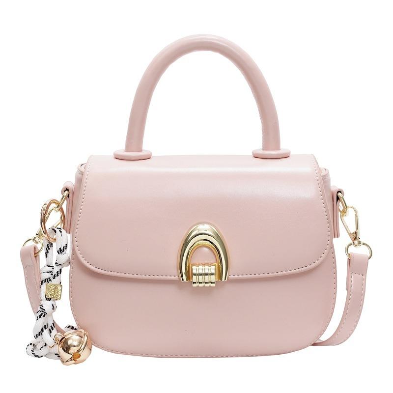 

Весна и лето портативная маленькая сумка женская новая модная сумка-седло универсальная сумка через плечо сумка-мессенджер розовый