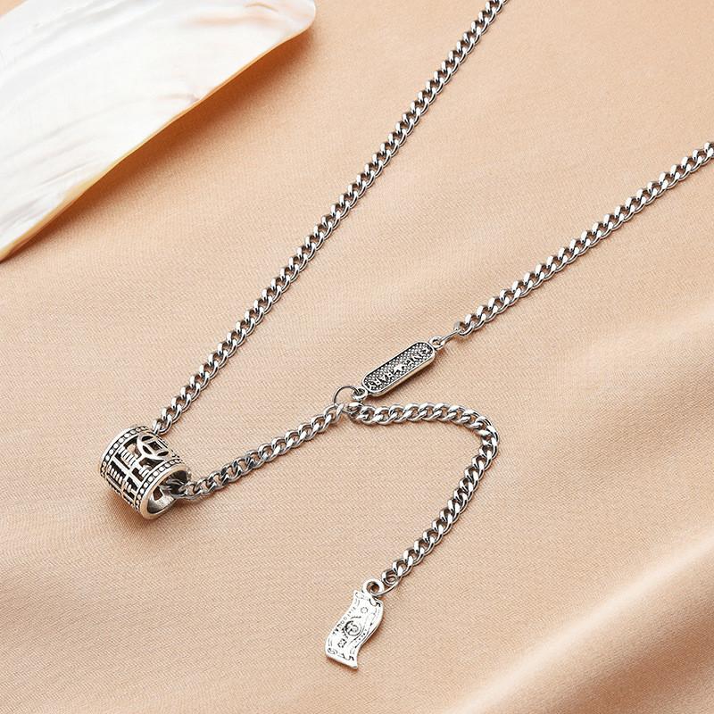 Titanium Steel Fashionable Hip Hop Letter Necklace For Women Unique Piece Jewelry