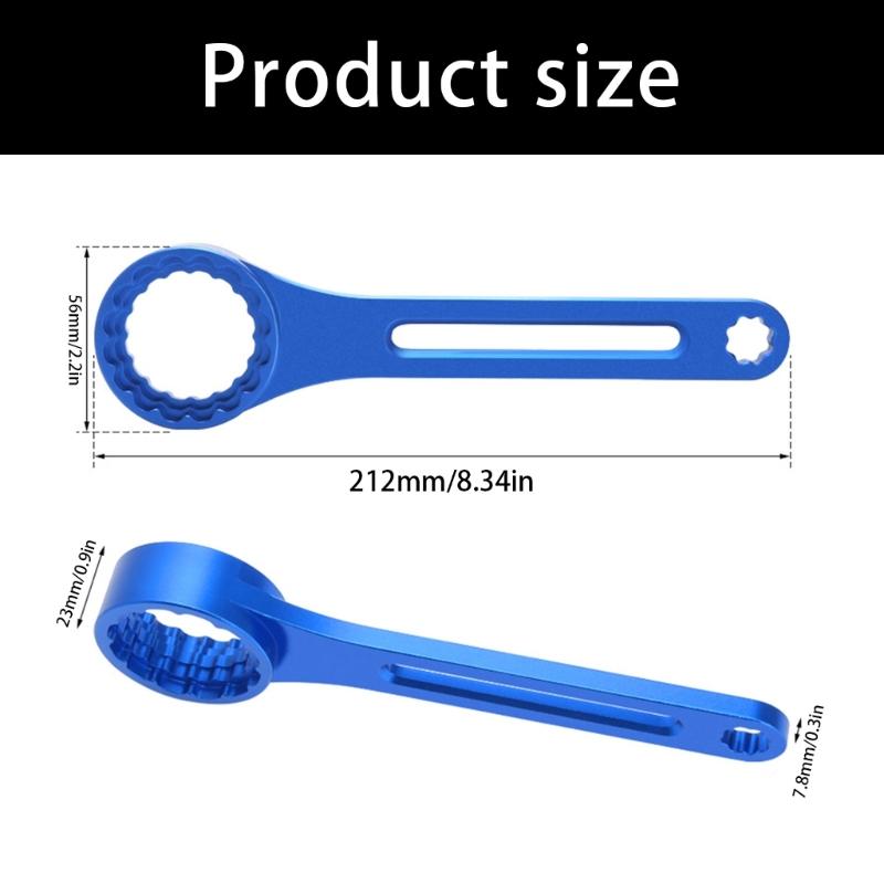 6 in 1 Road Bike Bottom Bracket Wrench Tool Bearing Cup Removal Install Tool Bicycles Bottom Bracket Extractors Tool