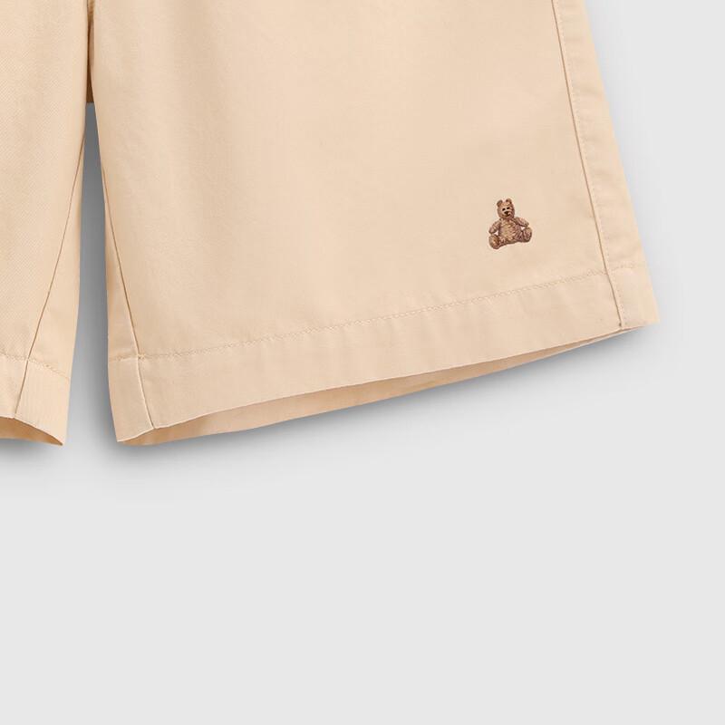 Gap Boys' Embroidered Bear Fine Twill Shorts