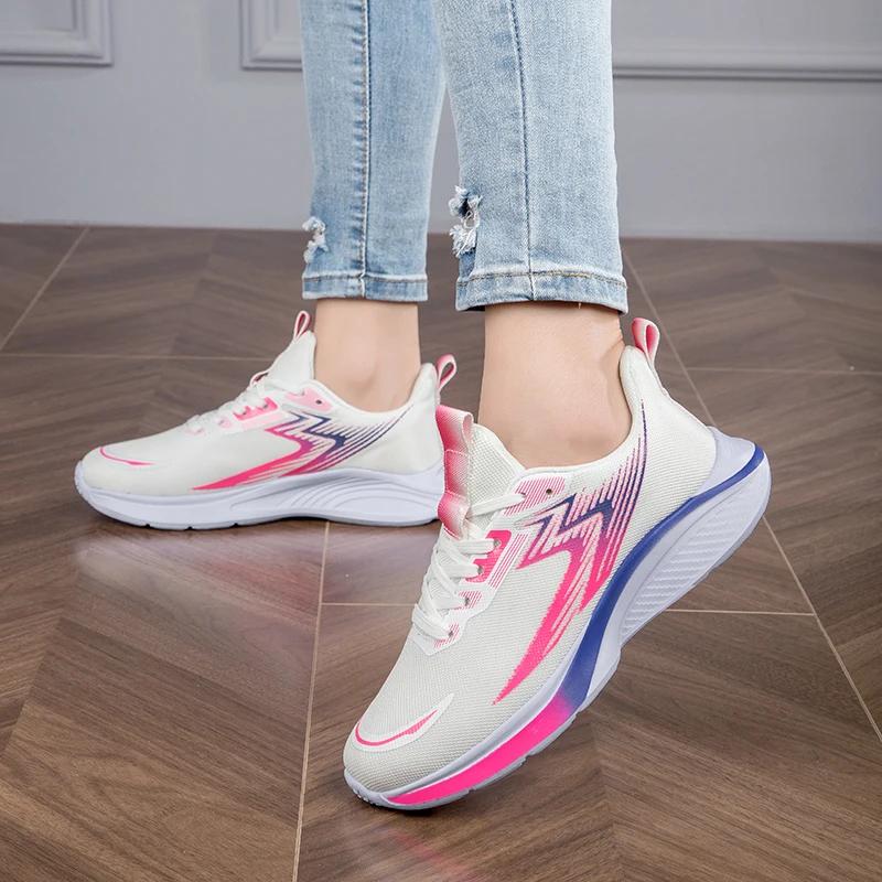 Paar Laufschuhe Mode Trendige Sneaker Sport Trainingsschuhe Rutschfest Abriebfest Weichsohlig Stoßdämpfend Größe 35-45
