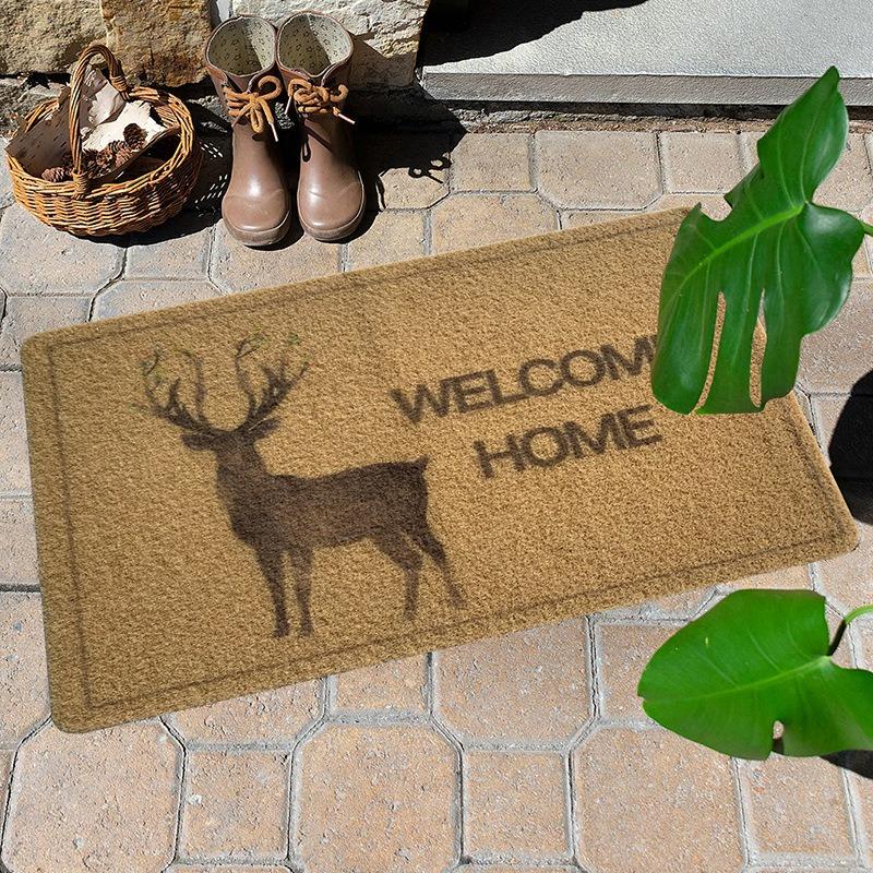 

Polyester Doormat Non-Slip Entrance Rug - Customizable Printed Floor Mat, Coconut Coir Style Washable for Home/Office 40X60CM