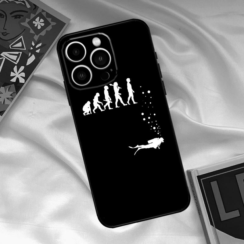 Diver Down Scuba Flag Phone Case For iPhone 16 15 14 12 11 13 17 Pro Max 15 16 Plus 13 Mini 16e 17 Air Funda Cover