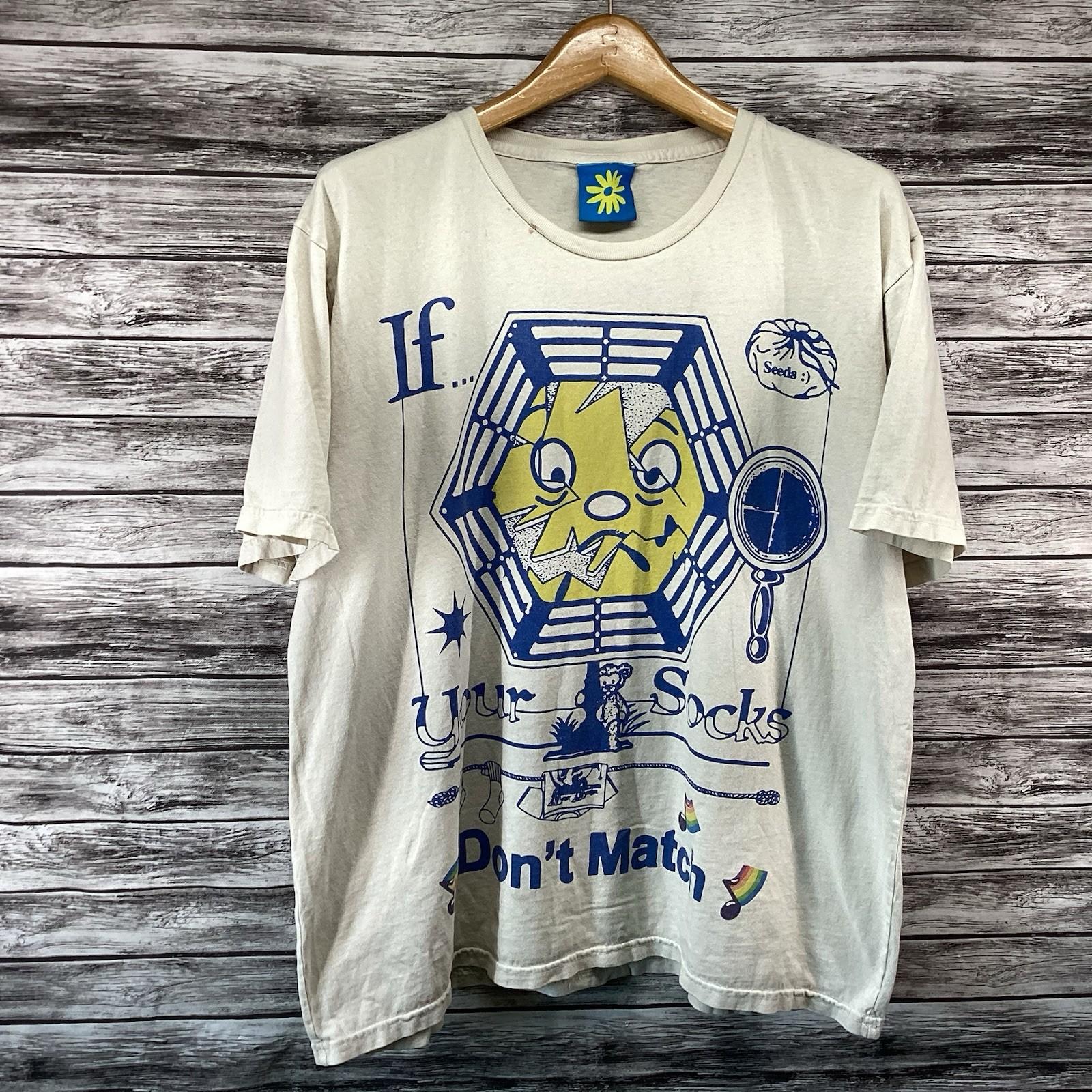 Online Ceramics Shirt Mens XL White If Your Socks Don t Match Graphic Tee AOP Unisex T-Shirt XXL