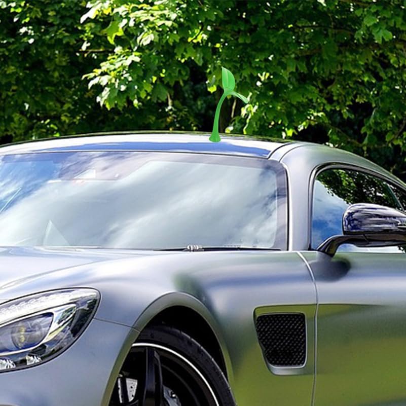 Car Roof Decoration 3D Plant Sprout Car Ornament Cute Exterior Bumper Hood Sticker Easy Installation Universal Roof Accessories