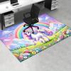 Office Carpet: Magical Unicorn Rainbow Perfect for Sofa Protection & Chair Coverage