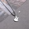 European and American Trendy Men's Street Mini Rock and Roll Guitar Pendant Fashion Necklace Jewelry for Women