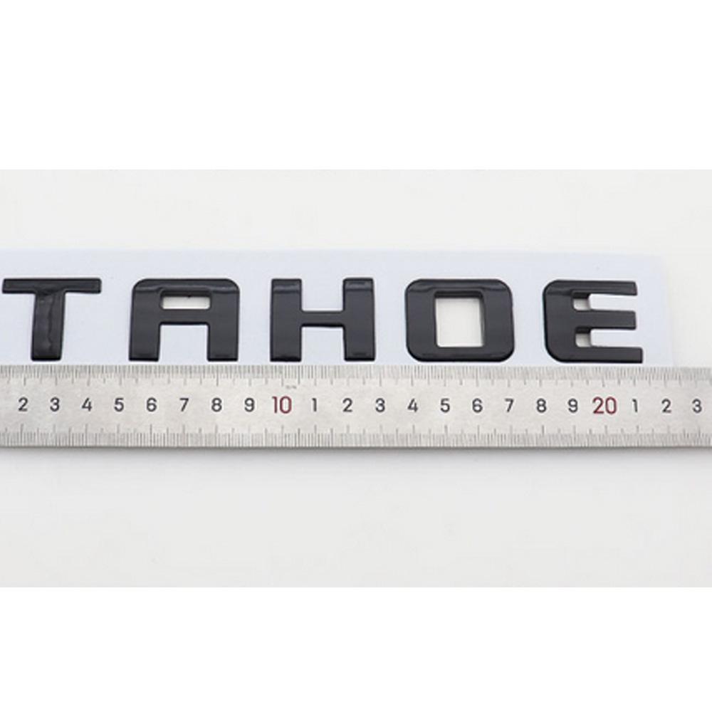 1 Piece Car ABS 3D Logo Letters Rear Bumper Rar Door Trunk Adhesives Sticker For Chevrolet Tahoe Logo Style Sticker Accessories