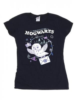 Damen/Damen Eulenbrief aus Hogwarts Baumwoll-T-Shirt