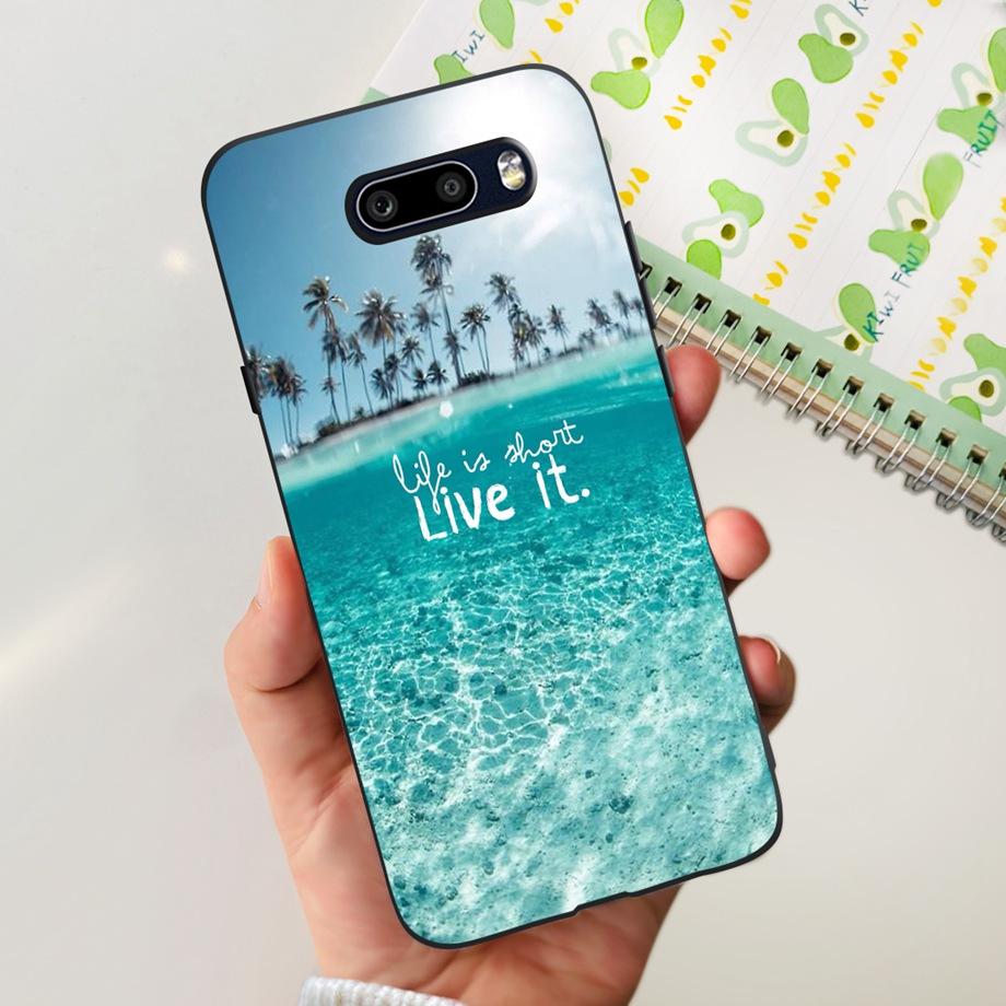 For LG G8X ThinQ Case Camera Protection Soft Clear Back Cover For LG V50S Thinq LGV50 ThinQ Phone Bumper Marble Skull Pattern