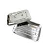 New Stainless Steel Dental Instruments Tray With Lid Silver Storage Box Rectangular Disinfection Box