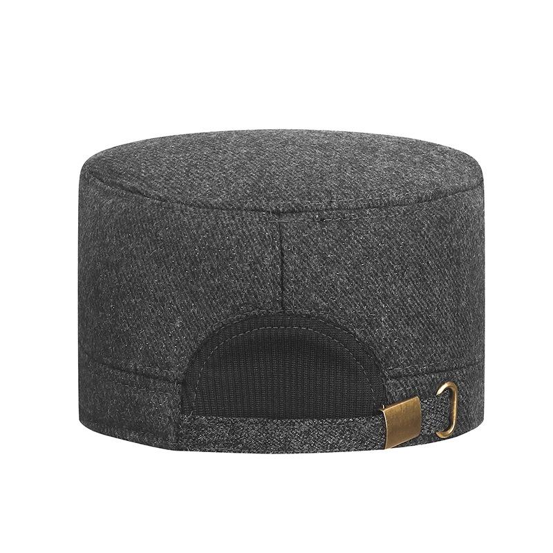 Winter Men's Cotton Cap Velvet Thick Ear Protection Warm Cap Middle-Aged and Elderly Outdoor Cold-Proof Flat Cap