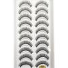20 Style 10 Pairs Natural 3d Mink Lashes Soft False Eyelashes Cross Messy Dense Eye Lashes Extension Makeup Faux Cils Maquillaje