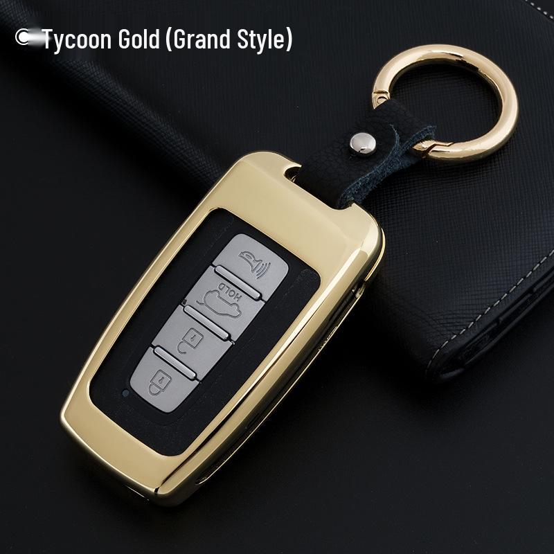 Hyundai Mistra, Elantra, ix35, Santa Fe, Sonata 9, Tucson Genuine Leather Car Key Cover