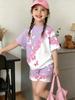 Whimsical 3D Butterfly Print 2 Piece Kids Summer Casual Set Lightweight Short Sleeve Shorts For Unisex Boys Girls
