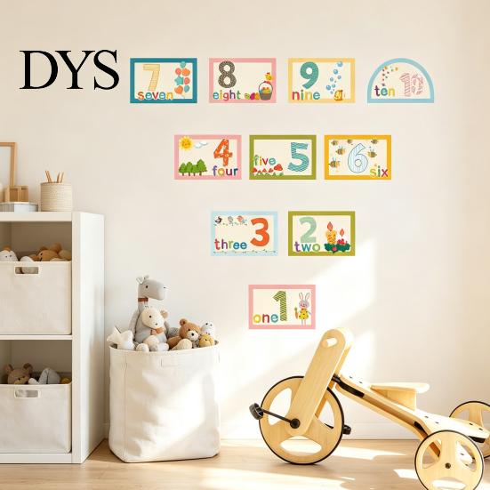 Educational Floor Decals for Kids Number Hopscotch Stickers, English & Numbers Learning Removable Stickers Classroom Game Mat, Colorful Self-Adhesive