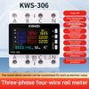 AC 85-290V 80A Tuya WIFI Chytrý jistič Třífázový 4vodičový Lištový voltmetr KWH Měřič spotřeby energie Dálkové ovládání přes aplikaci