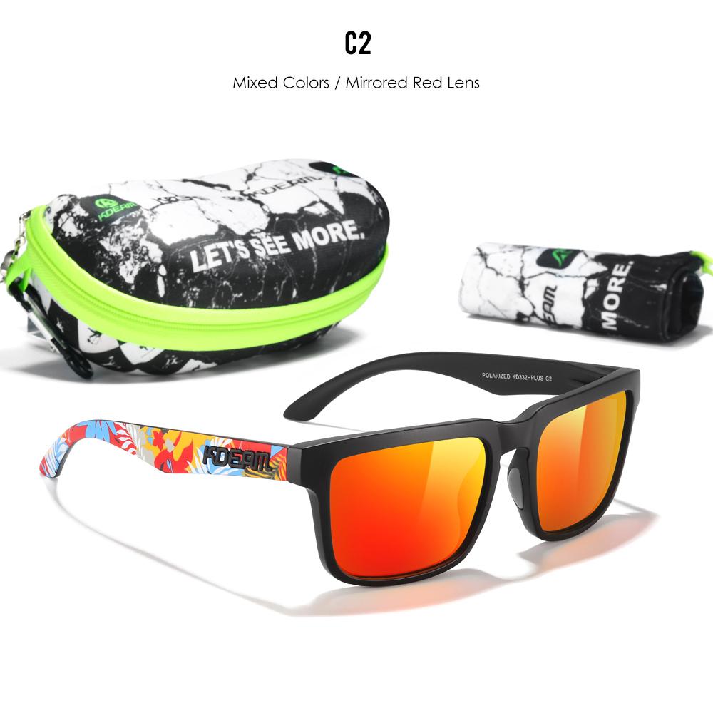 KDEAM Large Size Men's Sunglasses Polarized Photochromic Night Vision Goggles Oversized Sun Glasses With 154mm Width KD332 PLUS