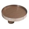 Minimalist Modern Imitation Wood Grain Metal Geometric Tray Ornaments Model Room Interior Soft Decoration Living Room Desktop Decoration Tray