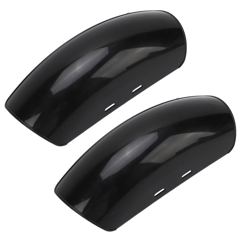 1 Pair Electric Wheelchair Mudguards Glossy Black Scratch Resistant Wheelchair Splash Guard Replacement Set