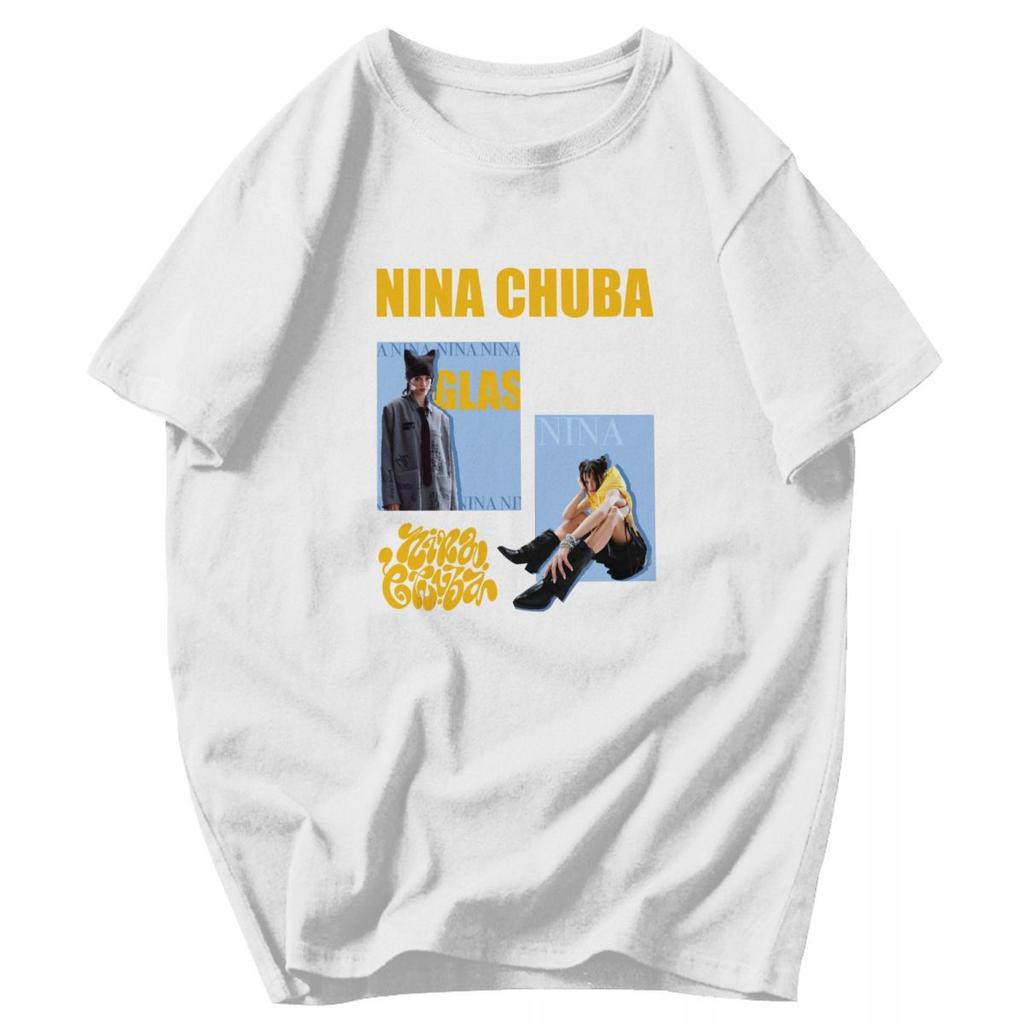 Men T Shirt Singer Nina Chuba Album Tour 2025 Graphic Summer Y2K Graphic Customized Unisex Clothing T Shirts