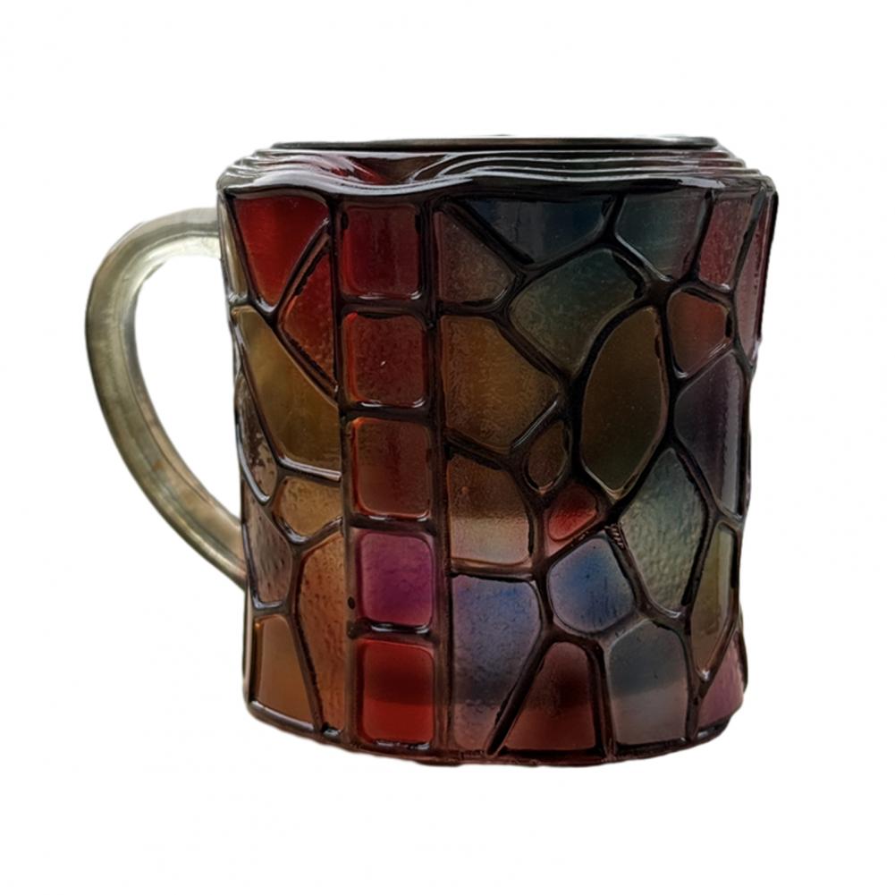 Painted Book Mug 3D Book Stacking Mug Hand-Drawn Literary Coffee Cup for Book Lovers Teachers Librarians Creative Gift