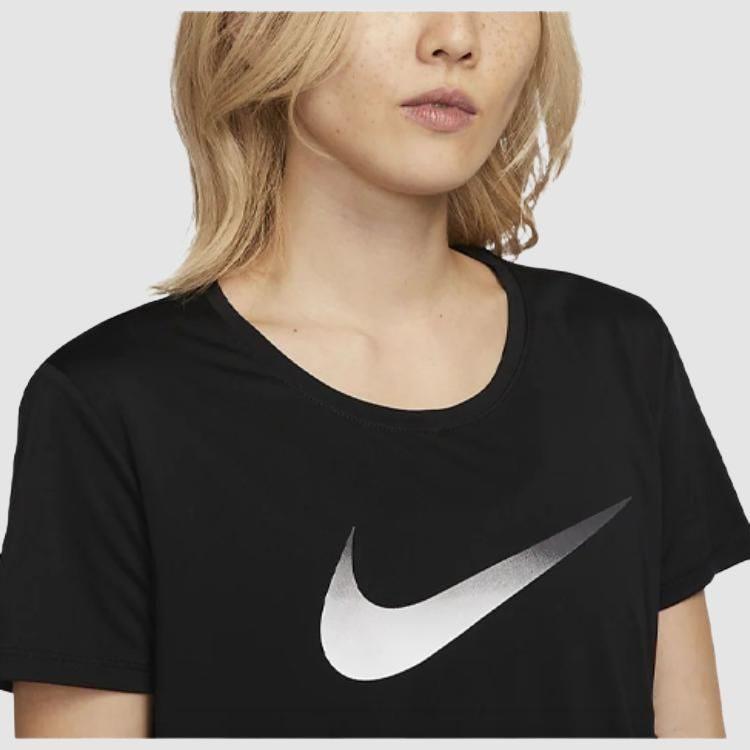 Nike Dri-FIT One Women'ss Logo Crewneck T-Shirt Black DX1026-010