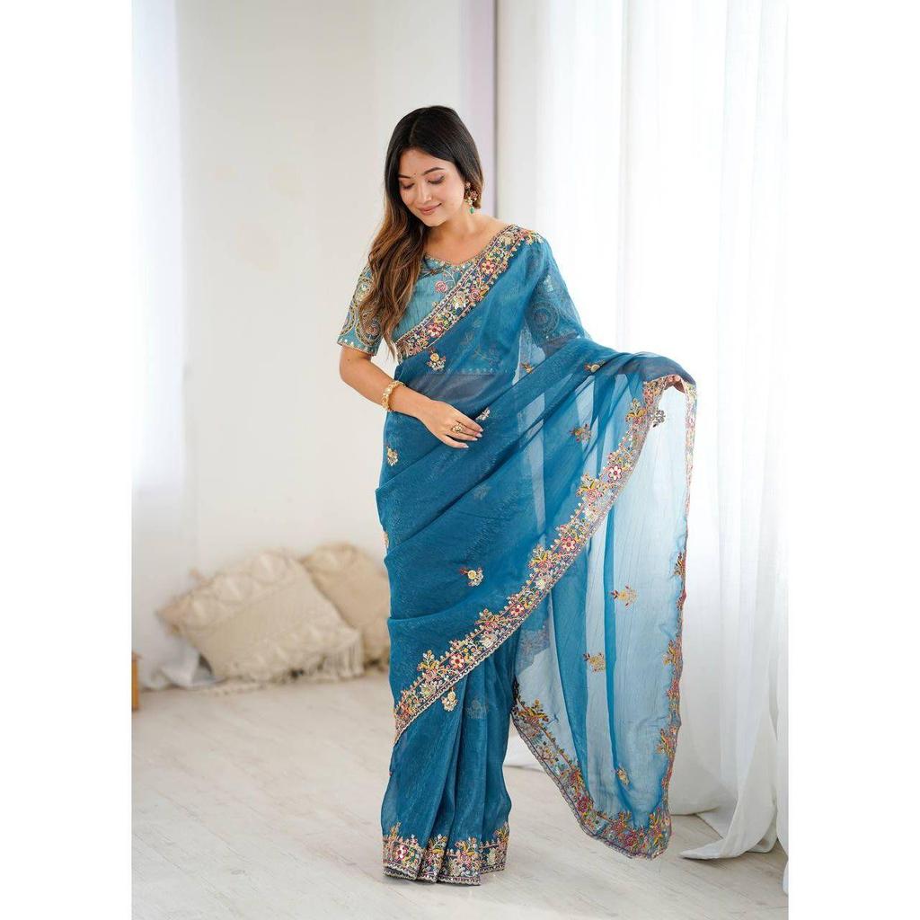 Branded Party Wear Saree Gift for Women